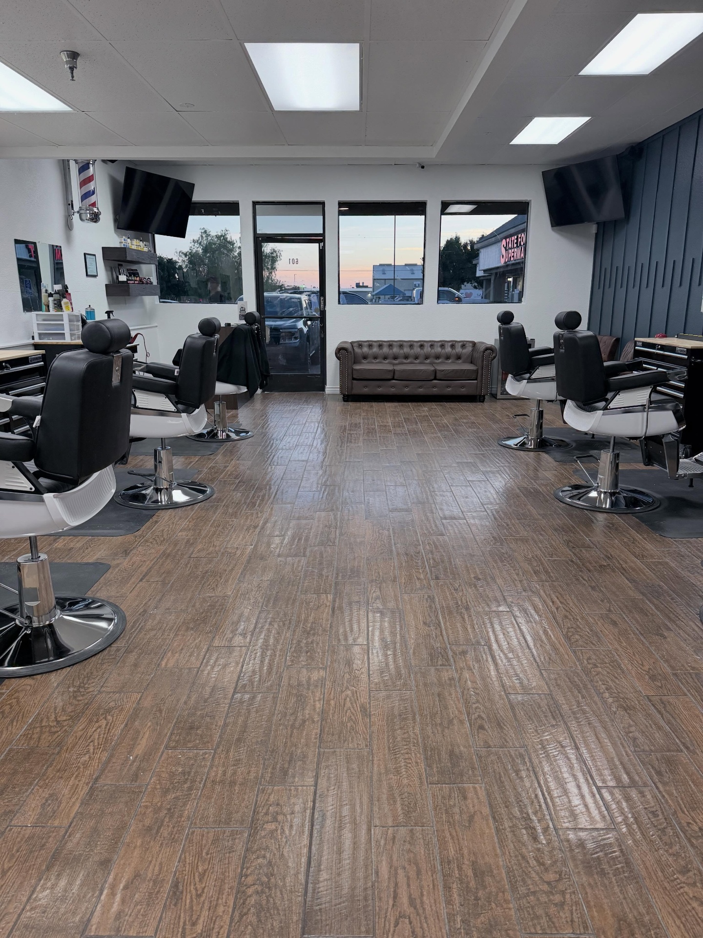 Interior of The Neighborhood Barbershop